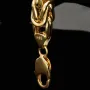Nobles Königsarmband aus hochwertigem 14K 585 Gold in Mega Stärke von ca. 9mm und ca. 24,5 cm Länge