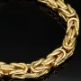Nobles Königsarmband aus hochwertigem 14K 585 Gold in Mega Stärke von ca. 9mm und ca. 24,5 cm Länge