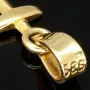 Edler Anker-Anhänger aus funkelndem Gold (14K 585 Gelbgold)