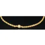 Hochwertig produziertes Twist-Armband / Kordelarmband mit stilvoll eingearbeiteter Goldperle aus edlem 585 14k Gold, ca. 2mm breit, 19cm lang
