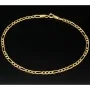 Edles Figaro Armband aus edlem, hochglanzpolierten 585 14k Gold in zeitlosem Design, ca. 2,5mm breit, ca. 20cm lang