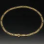 Edles Figaro Armband aus edlem, hochglanzpolierten 585 14k Gold in zeitlosem Design, ca. 2,5mm breit, ca. 20cm lang