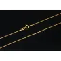 Funkelnde Venezianerkette aus hochwertigem Gelbgold (585 14k Gold) für schlanke Damen und Kinder (45cm Länge, ca. 1mm)