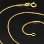 Funkelnde Venezianerkette aus hochwertigem Gelbgold (585 14k Gold) für schlanke Damen und Kinder (45cm Länge, ca. 1mm)
