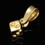 Funkelnder Mini - Würfel / Dice Anhänger aus equisitem 585 14K Gold