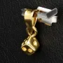 Funkelnder Mini - Würfel / Dice Anhänger aus equisitem 585 14K Gold