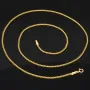 Fein gearbeitete Panzerkette aus edlem 585 /14k Gold für Damen (ca. 46cm, 1,3mm)