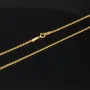 Fein gearbeitete Panzerkette aus edlem 585 /14k Gold für Damen (ca. 46cm, 1,3mm)