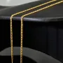Fein gearbeitete Panzerkette aus edlem 585 /14k Gold für Damen (ca. 46cm, 1,3mm)