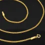 Fein gearbeitete Panzerkette aus edlem 585 /14k Gold für Damen (ca. 46cm, 1,3mm)