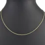 Fein gearbeitete Panzerkette aus edlem 585 /14k Gold für Damen (ca. 46cm, 1,3mm)