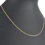 Fein gearbeitete Panzerkette aus edlem 585 /14k Gold für Damen (ca. 46cm, 1,3mm)