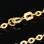 Hochwertig produzierte Goldkette / Ankerkette aus hochglanzpoliertem Gold (585 / 14K Gelbgold) , ca. 50cm Länge 2mm