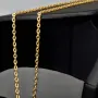 Hochwertig produzierte Goldkette / Ankerkette aus hochglanzpoliertem Gold (585 / 14K Gelbgold) , ca. 50cm Länge 2mm