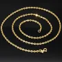 Hochwertig produzierte Goldkette / Ankerkette aus hochglanzpoliertem Gold (585 / 14K Gelbgold) , ca. 50cm Länge 2mm