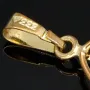 Fein detaillierter Anhänger in Form einer Rose mit filigranen Details, hochwertig gearbeitet aus 333er 8K Bicolor Gold