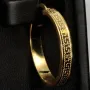 Funkelnde 585 / 14K Gold-Creolen in stilvollem Greco-Design mit kunstvollen Ornamenten und zeitloser Ausstrahlung
