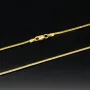 Elegante Schlangenkette / Goldkette für Damen aus exquisitem 14K 585 Gold in ca. 45cm, 1,5mm