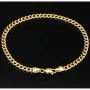 Exquisit verarbeitetes Panzerarmband aus hochwertigem 585 14k Gold- hochglanzpoliert - ca. 20cm und 4mm