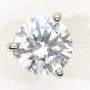 Zeitlos schöne Ohrstecker aus rhodiniertem 925er Sterling Silber, die mit brillant geschliffenen Zirkonia (Diamantimitation)