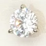 Zeitlos schöne Ohrstecker aus rhodiniertem 925er Sterling Silber, die mit brillant geschliffenen Zirkonia (Diamantimitation)