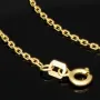 Hochwertig verarbeitete Ankerkette aus edlem Gold (14K 585 Gelbgold, hochglanzpoliert, ca. 60cm, ca. 1,2mm)