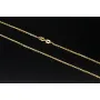 Elegante, feine Ankerkette aus funkelndem, hochglanzpoliertem Gelbgold (14K 585 Gold, ca. 50cm, ca. 1,2mm)