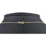 Kurze Ankerkette aus hochwertig verarbeitetem 14K 585 Gold - hochglanzpoliert, ca. 45cm, ca. 1,2mm
