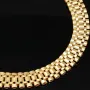 Luxuriöses Armband mit flexiblen Gliedern aus hochwertigem Gold (14K / 585 Gelbgold) ca. 19,5g, 21,5 cm Länge, 9mm Breite