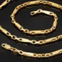 Hochwertige Goldkette / Ankerkette in feinem Greco-Design aus edlem 14K 585er Gold (Gelbgold) – ca. 60 cm, 3,5 mm