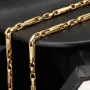 Hochwertige Goldkette / Ankerkette in feinem Greco-Design aus edlem 14K 585er Gold (Gelbgold) – ca. 60 cm, 3,5 mm
