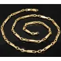 Edle Goldkette / Ankerkette mit fein graviertem Greco-Design aus hochwertigem 14K 585 Gold (Gelbgold) ca. 55 cm, 4mm