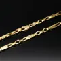 Edle Goldkette / Ankerkette mit fein graviertem Greco-Design aus hochwertigem 14K 585 Gold (Gelbgold) ca. 55 cm, 4mm