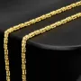 Hochwertig gearbeitete Königskette aus edlem 14k 585er Gold (ca. 45cm lang, 2mm breit)