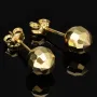 Elegante, facettierte Gold-Ohrstecker aus 585er Gelbgold (14 Karat) mit edlem Glanz und zeitloser, hochwertiger Verarbeitung