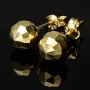 Elegante, facettierte Gold-Ohrstecker aus 585er Gelbgold (14 Karat) mit edlem Glanz und zeitloser, hochwertiger Verarbeitung