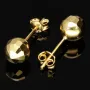 Elegante, facettierte Gold-Ohrstecker aus 585er Gelbgold (14 Karat) mit edlem Glanz und zeitloser, hochwertiger Verarbeitung