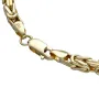 Nobles Königsarmband aus hochglanz poliertem Gold (585 / 14k Gelbgold) ca. 21,5 cm, 4 mm