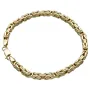 Nobles Königsarmband aus hochglanz poliertem Gold (585 / 14k Gelbgold) ca. 21,5 cm, 4 mm