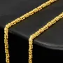 Fein gearbeitete Königskette aus hochglanzpoliertem edlem 14k 585er Gold - (60cm lang, 2mm breit)