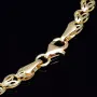 Exklusives Collier für Damen in aussergewöhnlichem Design aus hochwertigem 585 (14k) Gelbgold - ca. 54cm Länge