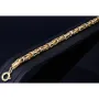 Edles Königsarmband im exklusiven Bicolor-Design aus Gold 585 (14K), 7 mm breit, 22 cm lang