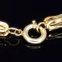 Edles Königsarmband im exklusiven Bicolor-Design aus Gold 585 (14K), 7 mm breit, 22 cm lang