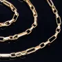 Funkelnde Ankerkette aus edlem 585 / 14K Gold - hochglanzpoliert - , ca. 58 cm Länge ca. 3,5mm Breite