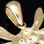 Fantasievoll designter Fee- / Engel- Anhänger aus glänzendem, hochwertigem 14k / 585 Gold (Bicolor - Weißgold und Gelbgold) besetzt mit einem Zirkonia