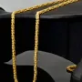 Stilvolle Königskette in zeitlosem Design aus hochglanzpoliertem 14k 585er Gold (55cm lang, 2mm breit)