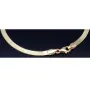 Flaches, elegantes Armband aus exquisitem 585er 14k Gold in feinem Panzerglied-Design - ca. 18,5 cm Länge