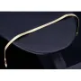Flaches, elegantes Armband aus exquisitem 585er 14k Gold in feinem Panzerglied-Design - ca. 18,5 cm Länge