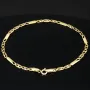 Zeitloses Armband mit feinem Design aus hochwertigem 585 14K Gold in (ca. 18,5 cm Länge, ca. 2,5 mm)