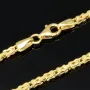 Noble Königskette aus hochglanzpoliertem 14k 585 Gold (Gelbgold) in ca. 60cm, 2mm Stärke